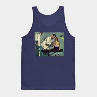 Vintage Science and Medicine, Pediatrician Doctor Treating a Patient Tank Top